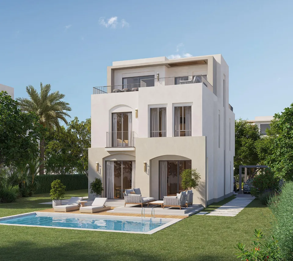 CityGate New Cairo community vista across landscaped residential avenues